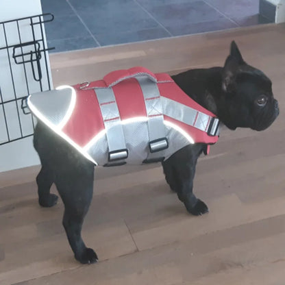 Reflective Dog Life Jacket – Adjustable Swim Safety Vest