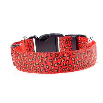 LED Luminous Dog Collar – Adjustable Glow Safety Collar for Night Walks