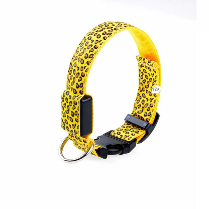 LED Luminous Dog Collar – Adjustable Glow Safety Collar for Night Walks