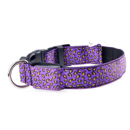 LED Luminous Dog Collar – Adjustable Glow Safety Collar for Night Walks