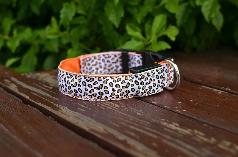 LED Luminous Dog Collar – Adjustable Glow Safety Collar for Night Walks