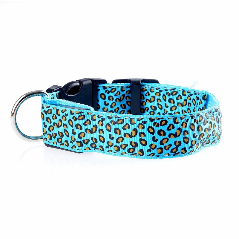 LED Luminous Dog Collar – Adjustable Glow Safety Collar for Night Walks
