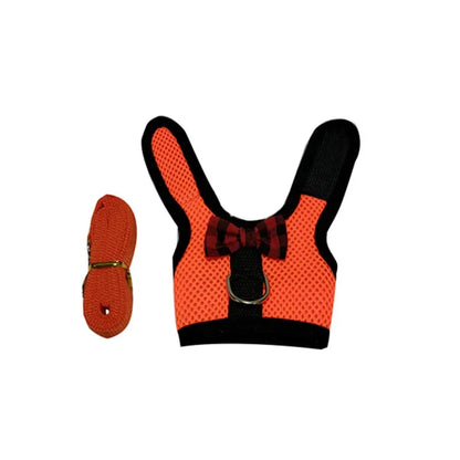 Cute Rabbit Walking Harness Set – Soft Vest with Leash for Outdoor Use