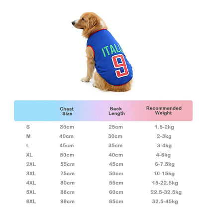 2026 Soccer Pet Jersey – Sports Shirt for Dogs