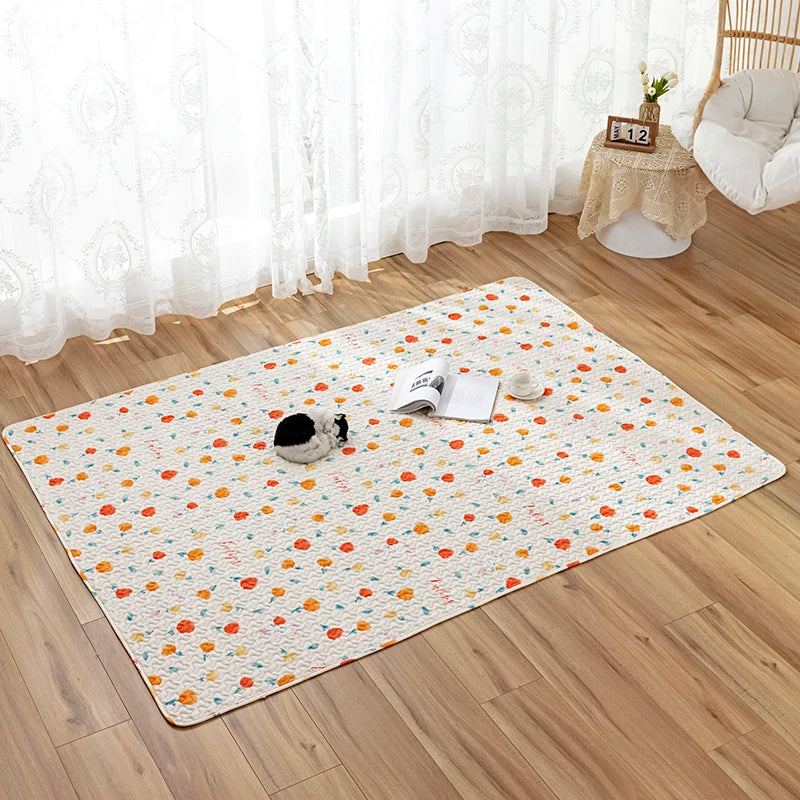 Cotton Rabbit Floor Mat – All-Season Comfort Sleeping Pad