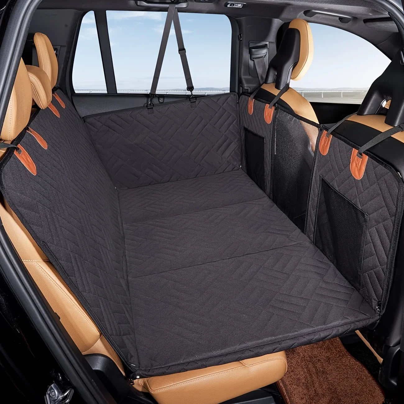 Waterproof Dog Car Seat Cover Hammock – Scratch Proof & Non-Slip Pet Travel Protector