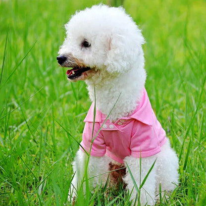 Luxury Dog Polo Shirt for Small Dogs