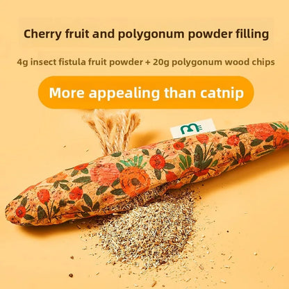 Natural Matatabi Catnip Fish Toy – Interactive Chew & Teething Toy for Cats & Kittens