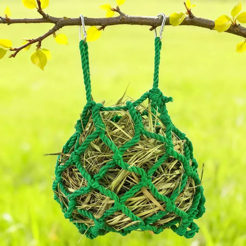 Hanging Rabbit Hay Feeder Bag – Durable Cage Hay Holder