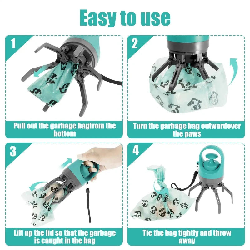 Portable Dog Poop Scooper – No-Touch Waste Pick-Up Cleaner