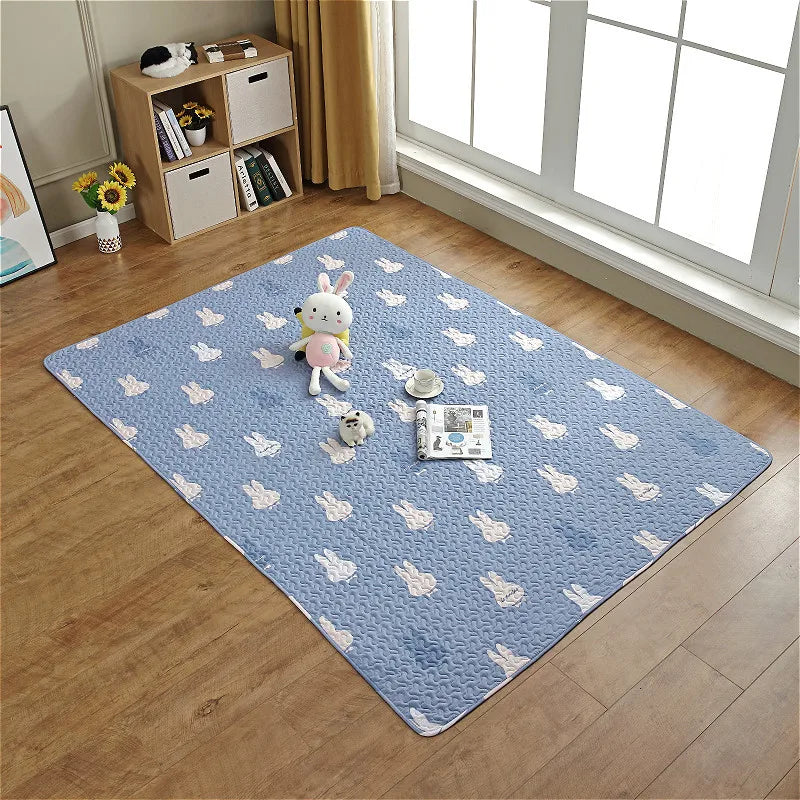 Cotton Rabbit Floor Mat – All-Season Comfort Sleeping Pad