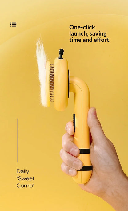 Self-Cleaning Pet Grooming Brush – Deshedding Comb for Dogs & Cats