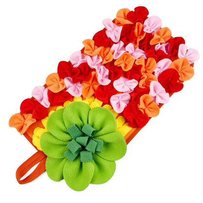 Interactive Floral Feeding Mat for Rabbits
