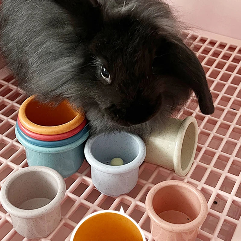 Stacking Cups Toy for Rabbits