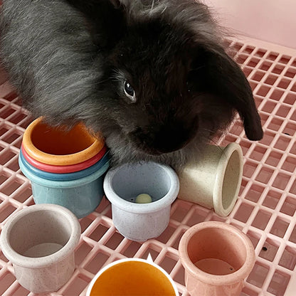 Stacking Cups Toy for Rabbits