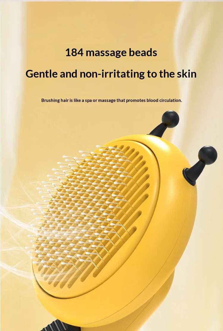 Self-Cleaning Pet Grooming Brush – Deshedding Comb for Dogs & Cats