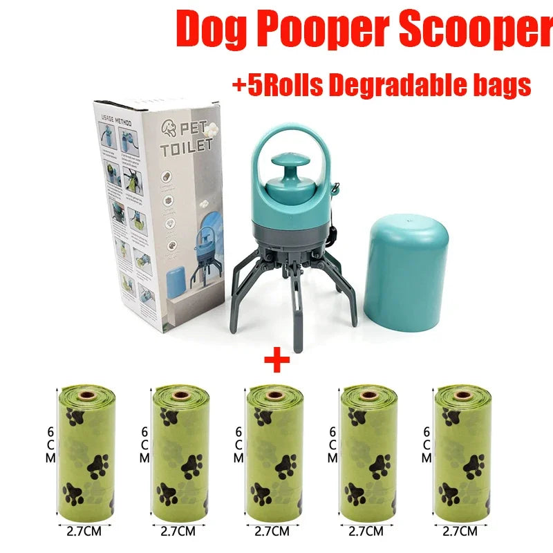 Portable Dog Poop Scooper – No-Touch Waste Pick-Up Cleaner