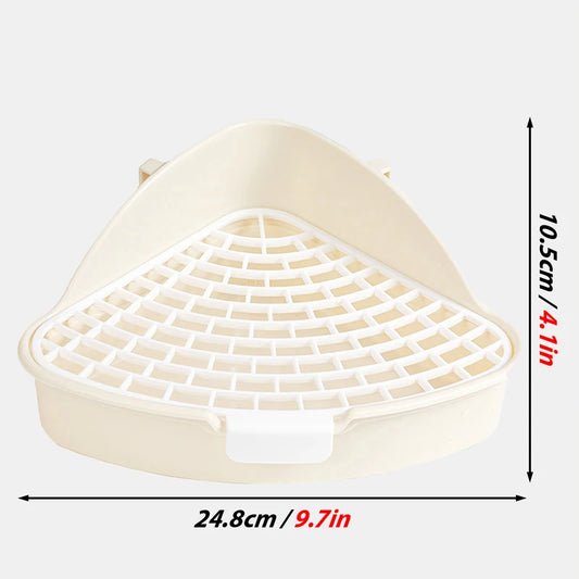 Corner Rabbit Litter Pan for Easy Training