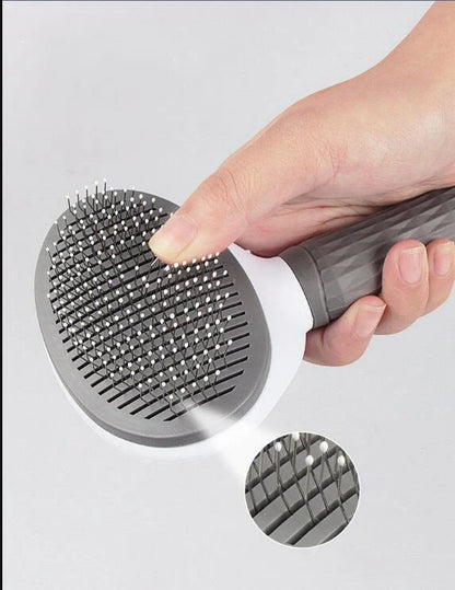 Stainless Steel Pet Grooming Brush for Dogs & Cats