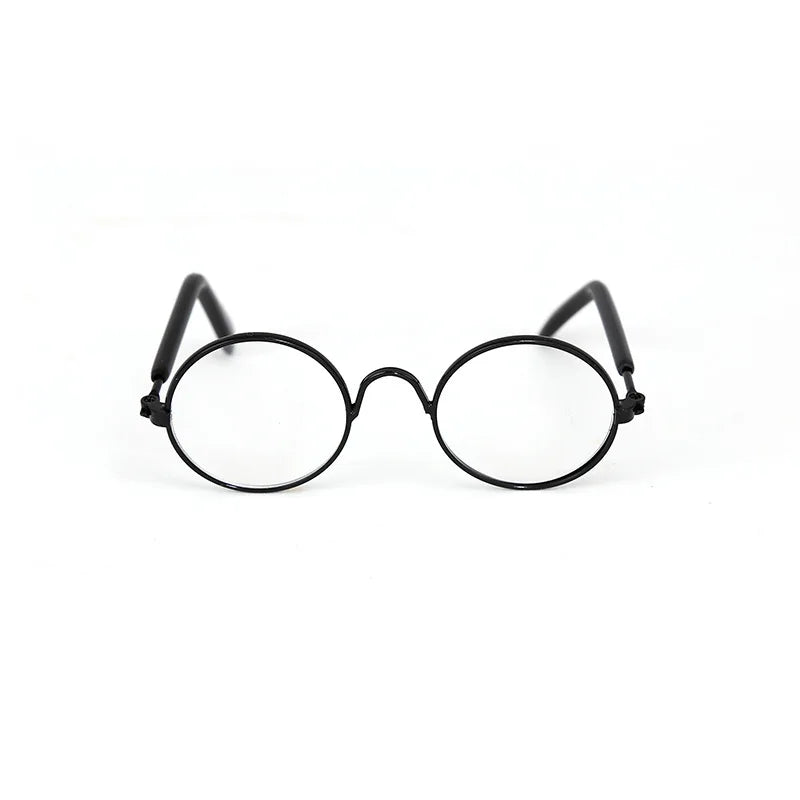 Vintage Round Pet Sunglasses – Fun Photo Prop for Cats & Small Dogs