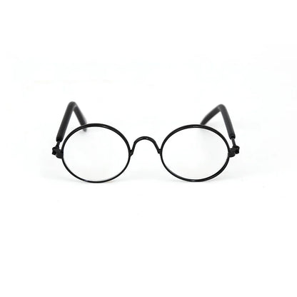 Vintage Round Pet Sunglasses – Fun Photo Prop for Cats & Small Dogs