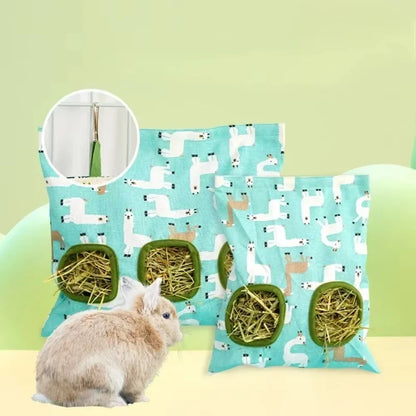 FurFora™ Hanging Hay Feeder Bag