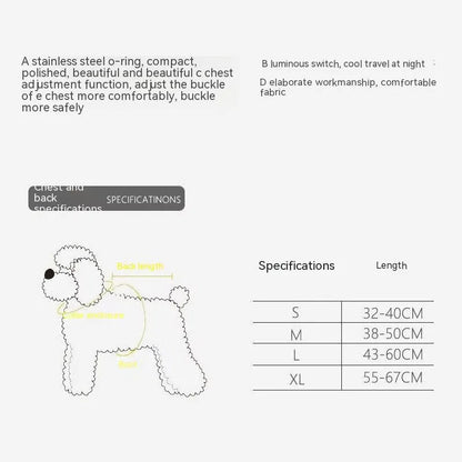 Adjustable LED No-Pull Dog Harness