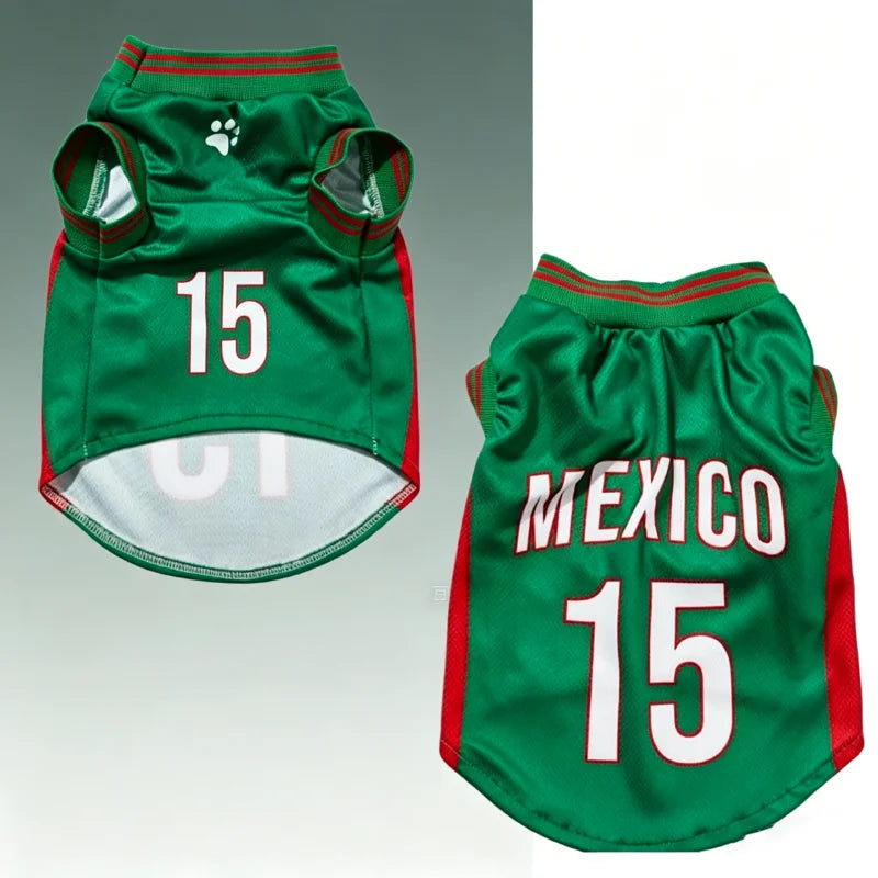 2026 Soccer Pet Jersey – Sports Shirt for Dogs
