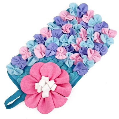 Interactive Floral Feeding Mat for Rabbits
