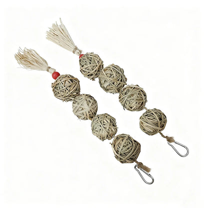 Natural Grass Chew Ball for Rabbits