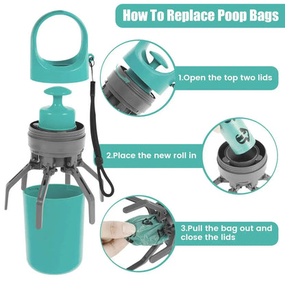 Portable Dog Poop Scooper – No-Touch Waste Pick-Up Cleaner