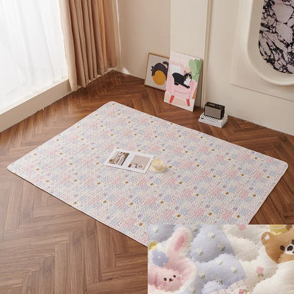 Cotton Rabbit Floor Mat – All-Season Comfort Sleeping Pad