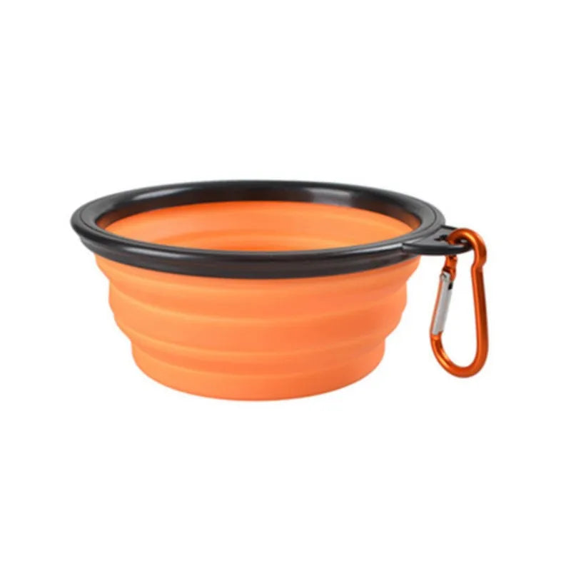 Portable Foldable Pet Food & Water Bowl