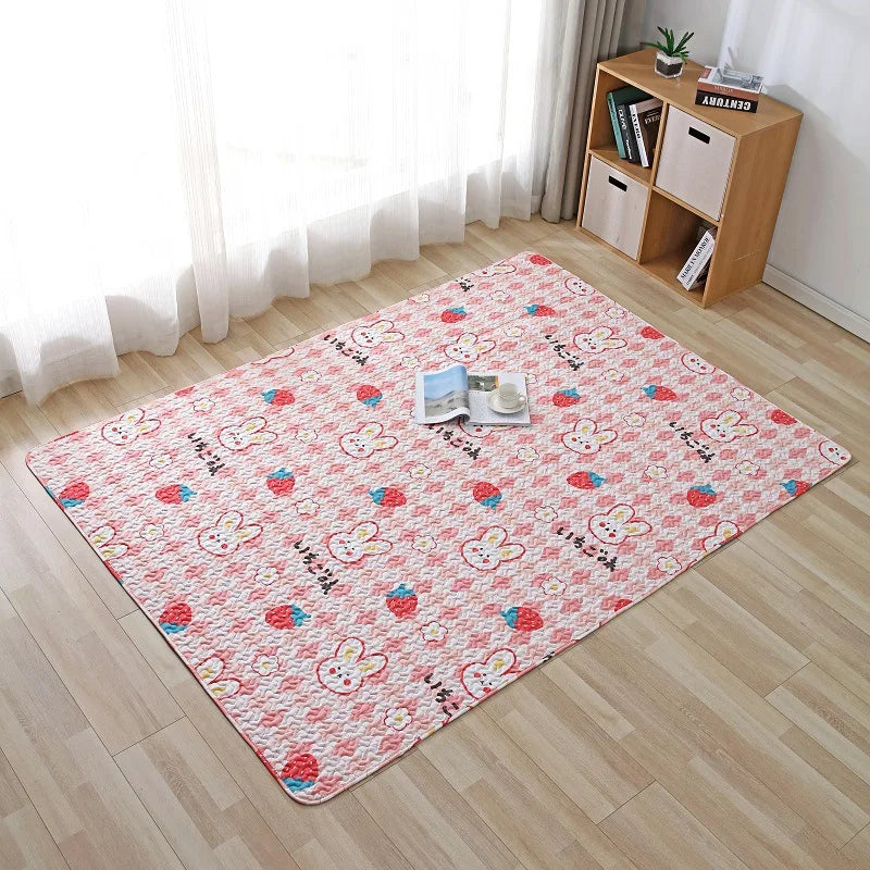 Cotton Rabbit Floor Mat – All-Season Comfort Sleeping Pad