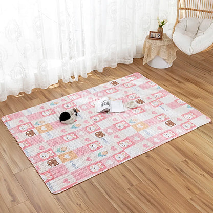 Cotton Rabbit Floor Mat – All-Season Comfort Sleeping Pad