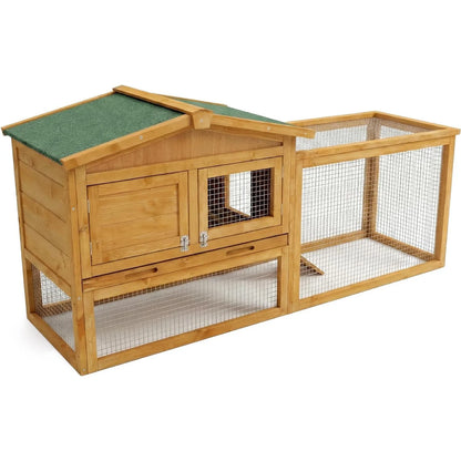 2-Story Wooden Rabbit & Small Animal Hutch