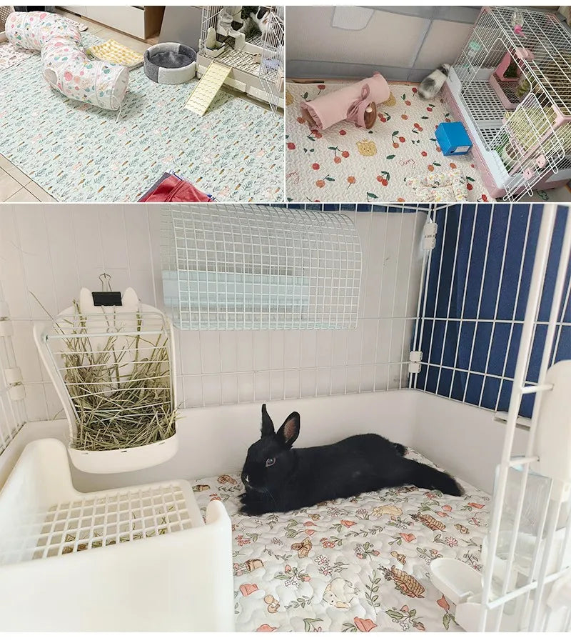 Cotton Rabbit Floor Mat – All-Season Comfort Sleeping Pad