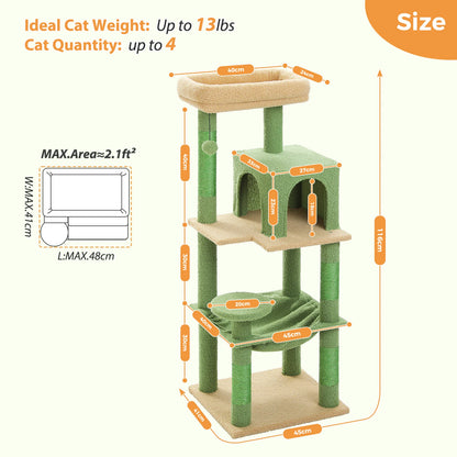 Tree Tower with Hammock, Condo & Large Top Perch