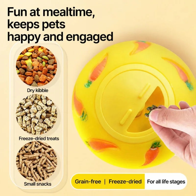 Natural Rattan Rabbit Treat Ball – Chew & Puzzle Enrichment Toy