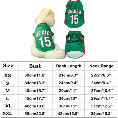 2026 Soccer Pet Jersey – Sports Shirt for Dogs
