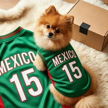 2026 Soccer Pet Jersey – Sports Shirt for Dogs