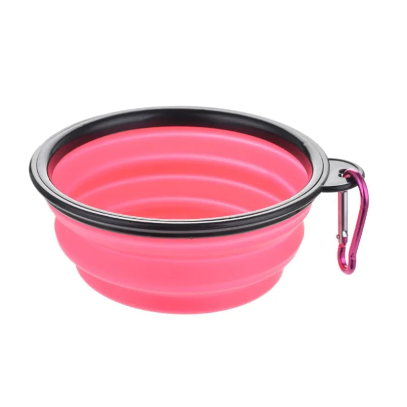 Portable Foldable Pet Food & Water Bowl