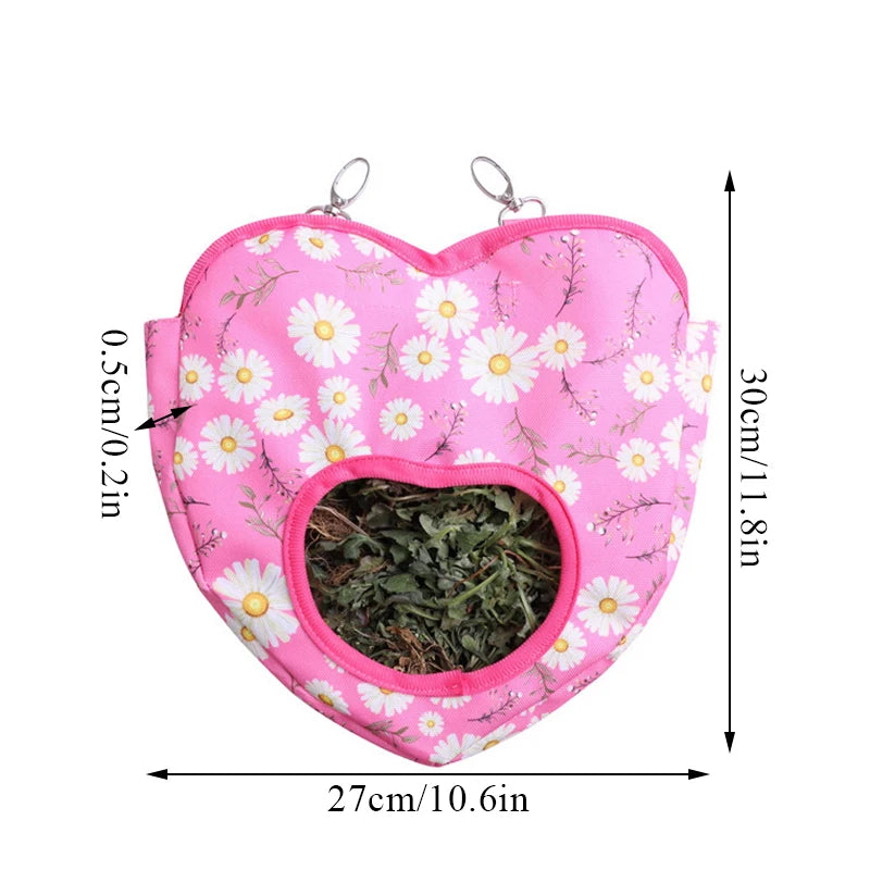 Rabbit Heart Hay Feeding Bag