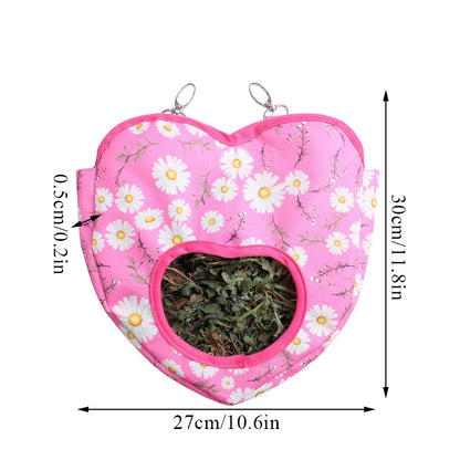 Rabbit Heart Hay Feeding Bag