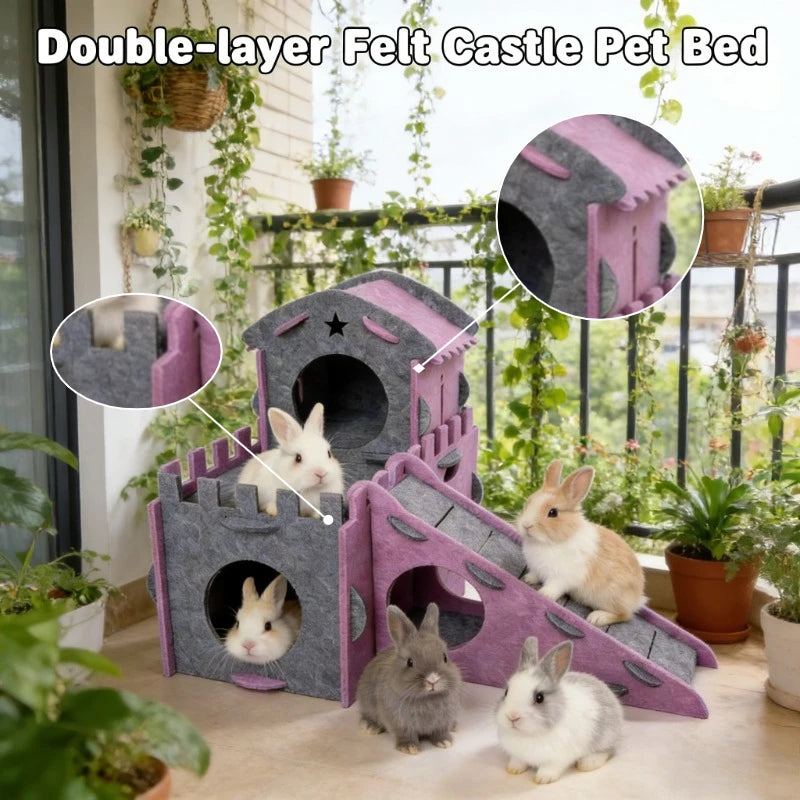 Rabbit Castle Hideout – Cozy Bunny Shelter