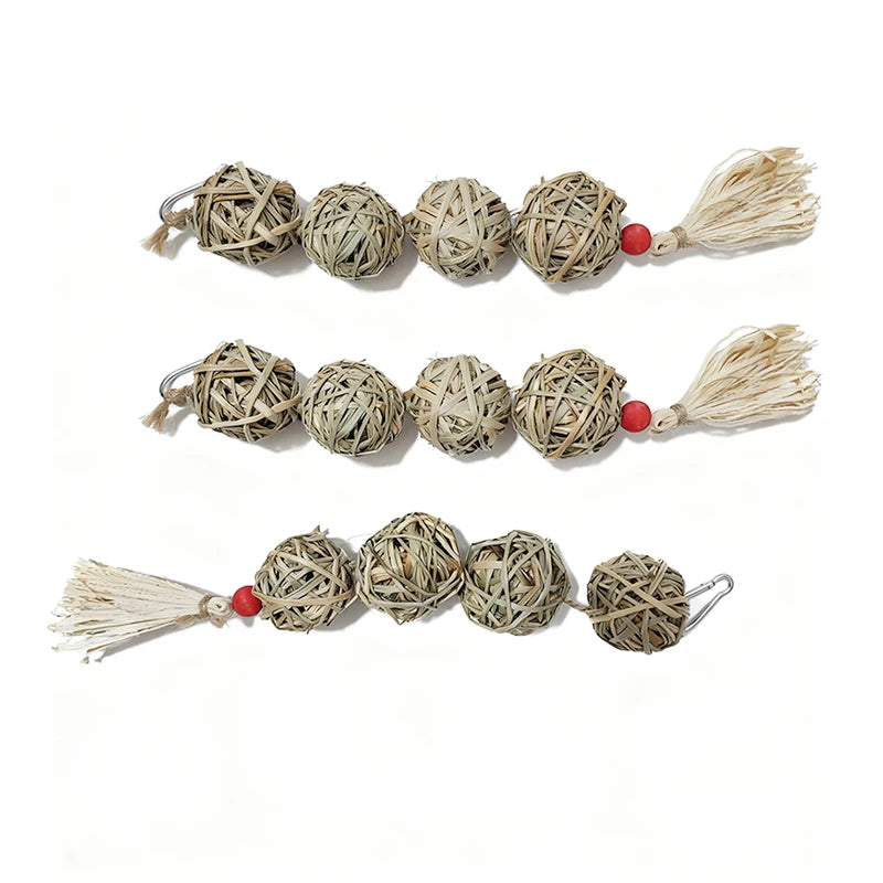 Natural Grass Chew Ball for Rabbits