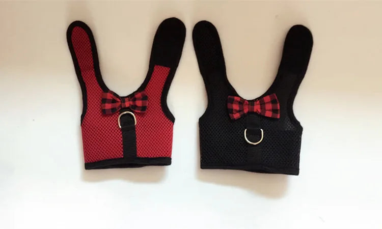 Cute Rabbit Walking Harness Set – Soft Vest with Leash for Outdoor Use