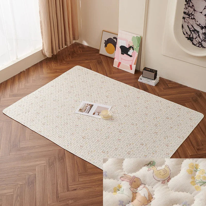 Cotton Rabbit Floor Mat – All-Season Comfort Sleeping Pad