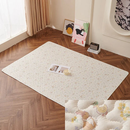 Cotton Rabbit Floor Mat – All-Season Comfort Sleeping Pad