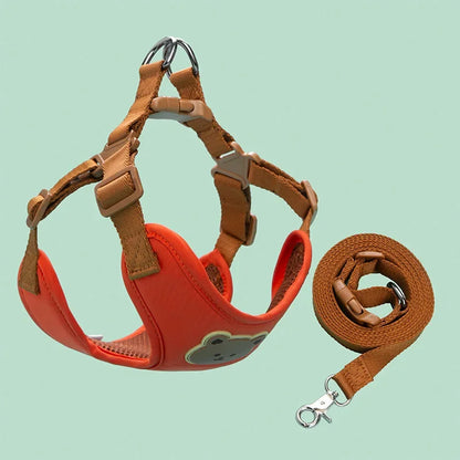 Adjustable Reflective Pet Harness & Leash Set